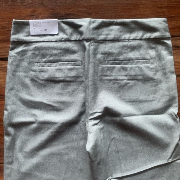 Loft outlet - women’s 10 pencil pants - gray - Picture 4 of 9